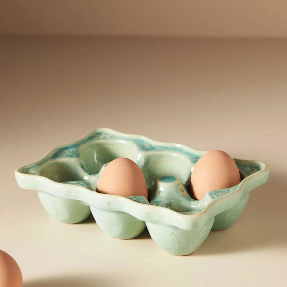 Anthropologie Other - NWT Anthropologie Green Old Havana Egg Caddy